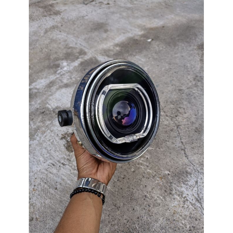 lampu ninja SS set biled AES TURBO SE lampu depan ninja set biled aes turbo headlamp ninja SS set bi