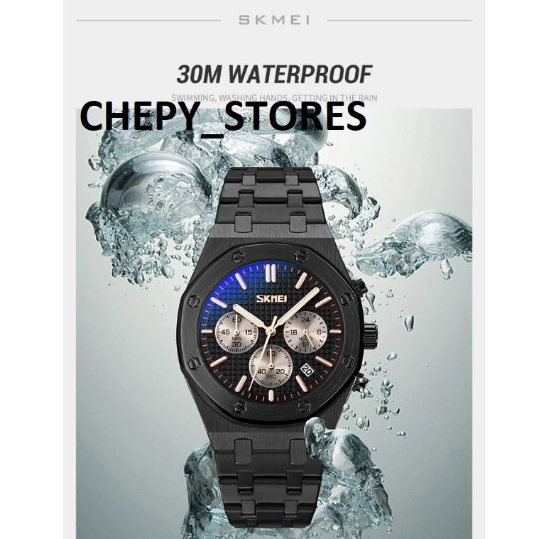 SKMEI Jam Tangan Pria Analog Chrono Waterproof Stratch Resistant - 9296