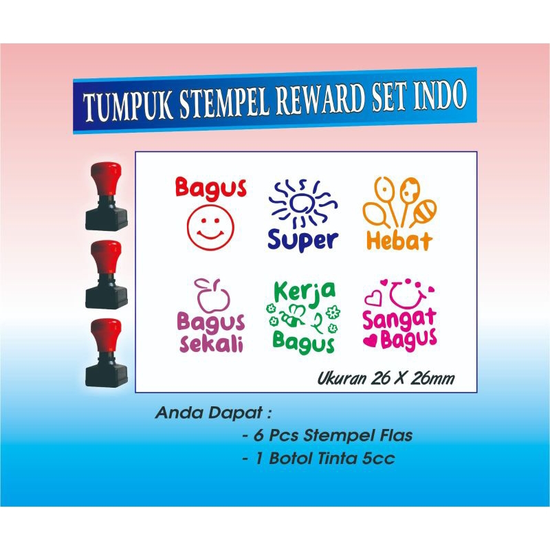 Stempel TK/PAUD/stempel otomatis/Stempel Lucu/Stempel Keren/Stempel Kekinian