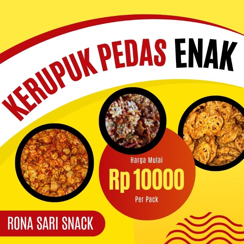 

KERUPUK (SEBLAK, BINTANG, MAWAR) PEDAS GURIH 250 GRAM