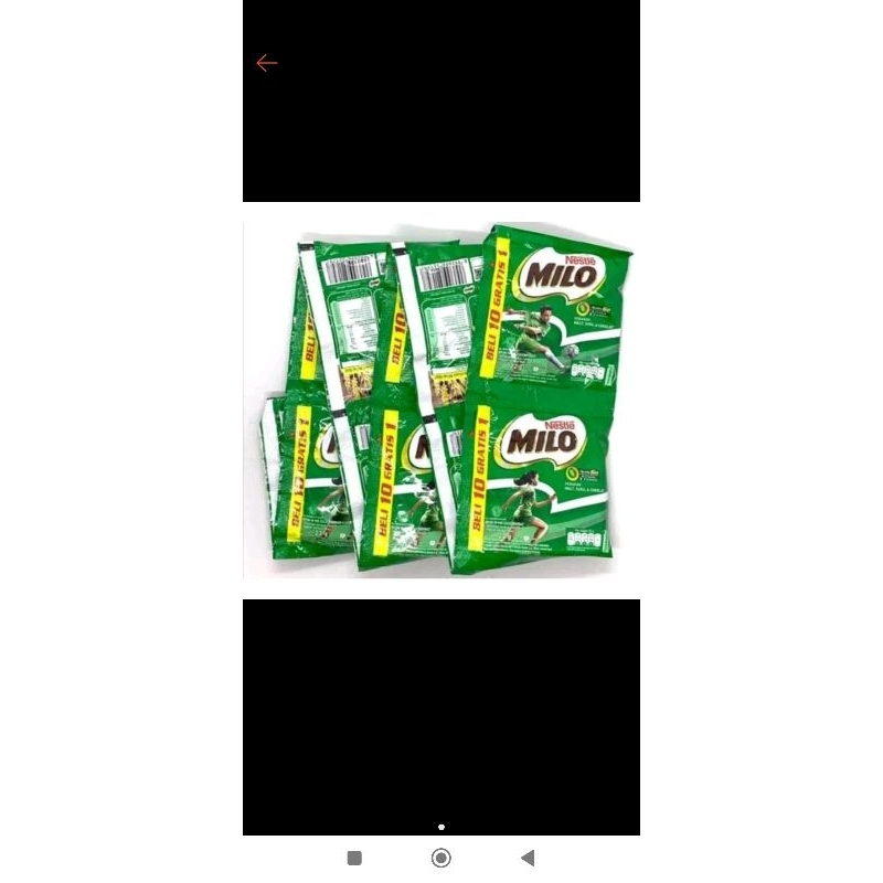 

milo sachet 10+1 rasa cokelat