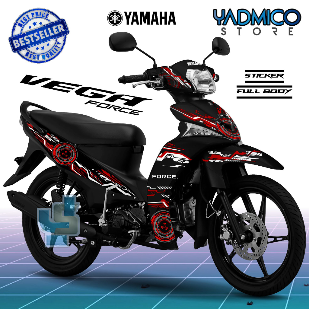 Decal Vega Force Full Body - Stiker Motor Vega Force Full Body - Dekal Vega Force Full Body - Stripi