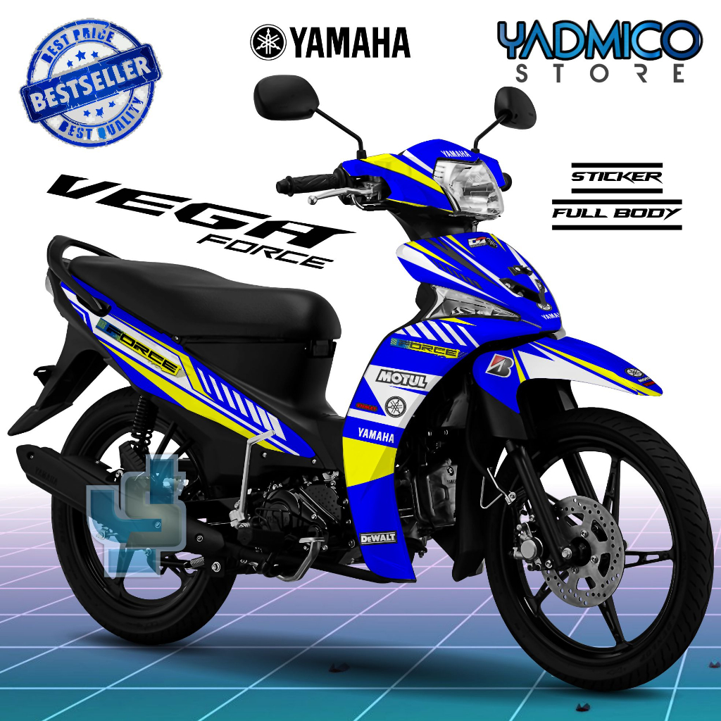 Decal Vega Force Full Body - Stiker Motor Vega Force Full Body - Dekal Vega Force Full Body - Stripi