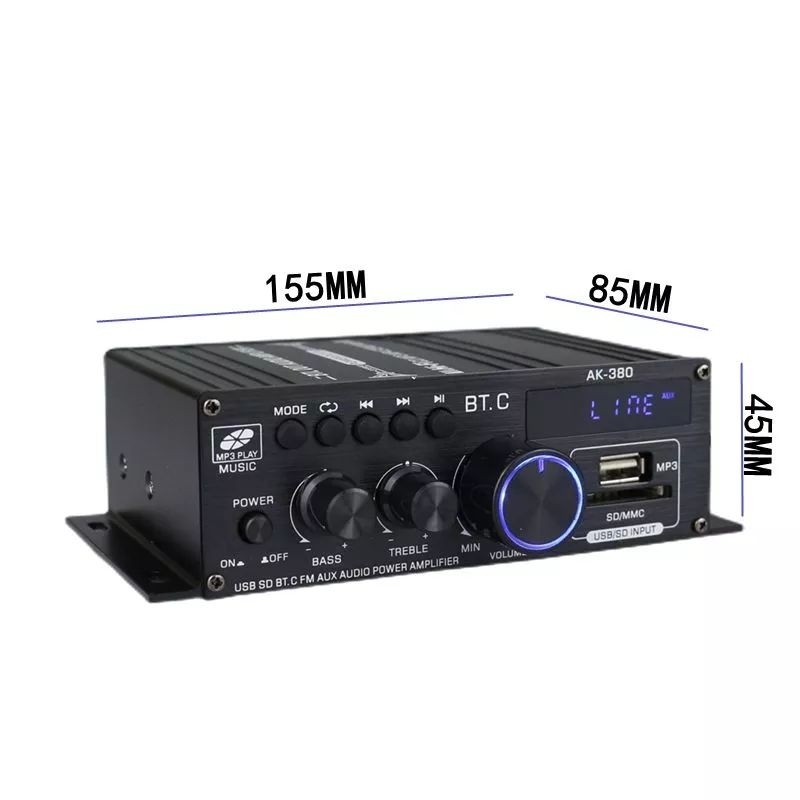 Car Amplifier Bluetooth 12Volt Stereo