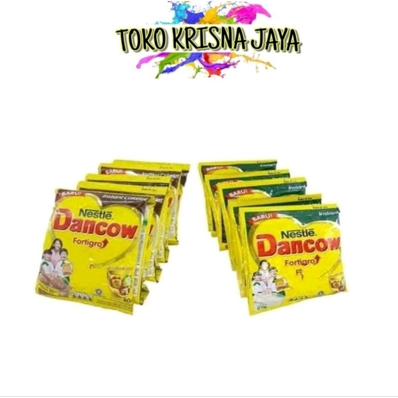 

SUSU DANCOW INSTANT SACHET PUTIH | COKELAT 1 RENCENG 10 BKS X 27GR
