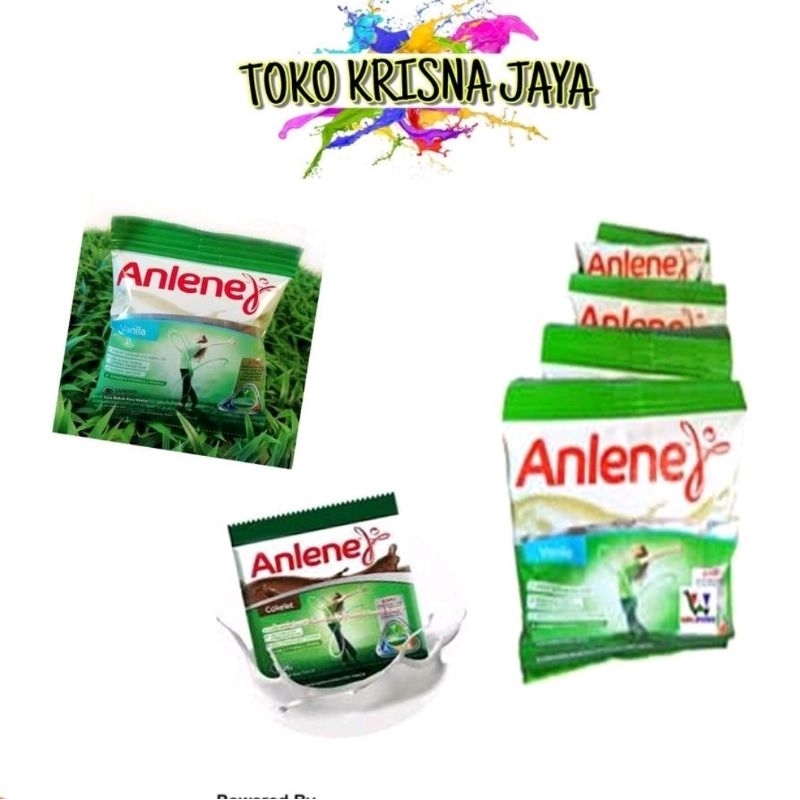 

SUSU BUBUK ANLENE ACTIVIT RASA COKLAT | VANILLA 1 RENCENG ISI 10 PCS X 25GR