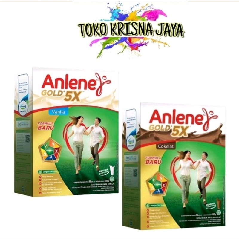 

ANLENE GOLD PLUS 5X SUSU KALSIUM BUBUK VARIASI COKLAT | VANILLA NETTO 250 GR