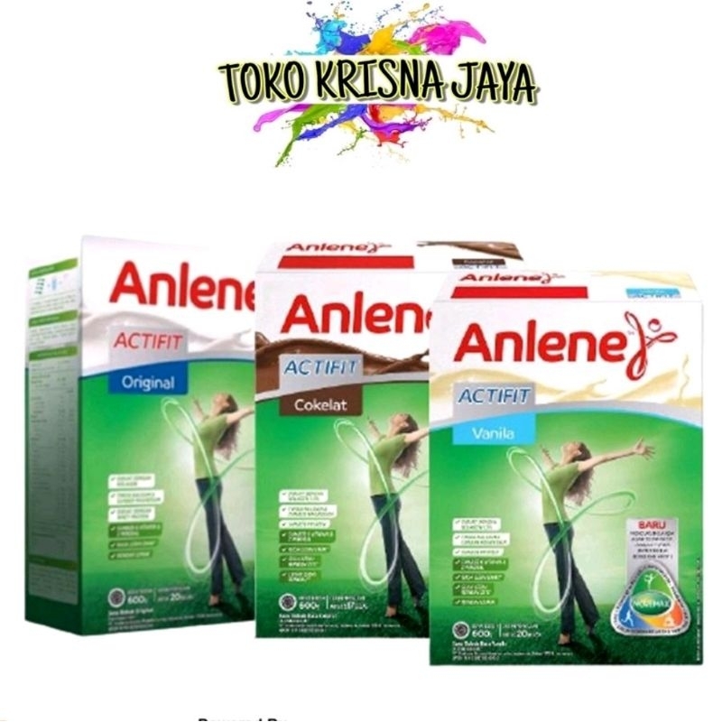 

SUSU ANLENE ACTIVIT NETTO 600 GR RASA VANILLA | COKELAT | ORIGINAL