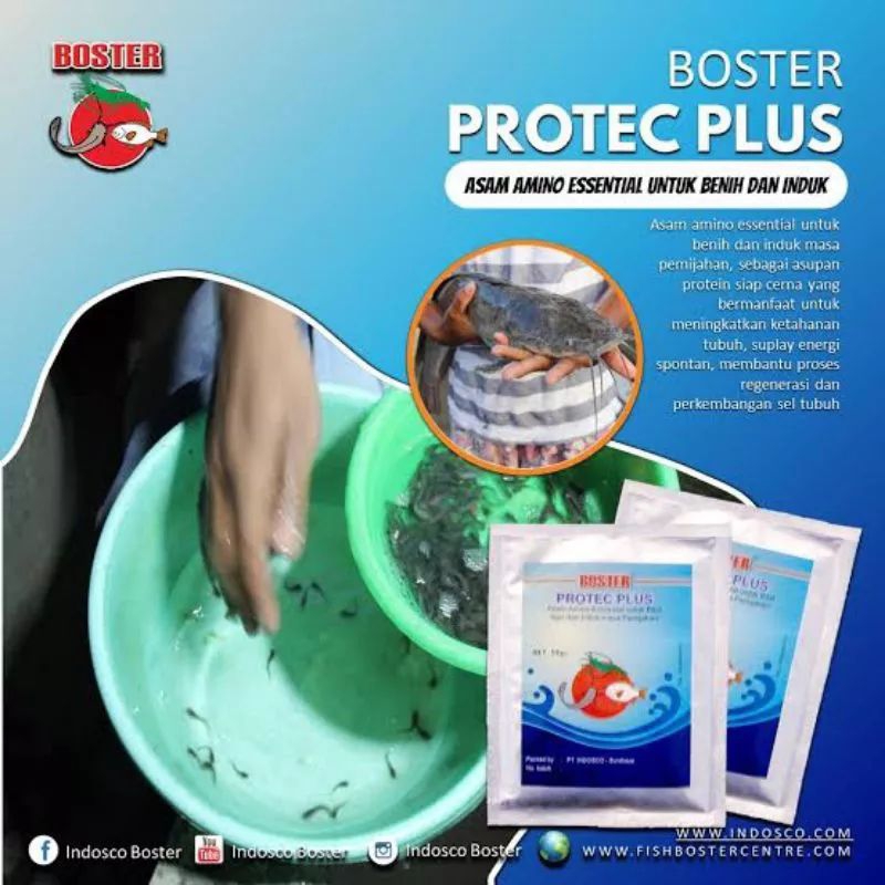 Boster Protec Plus Multivitamin Birahi Ikan dan Telur 100gr/tambak ikan/boster protec plus 50gr