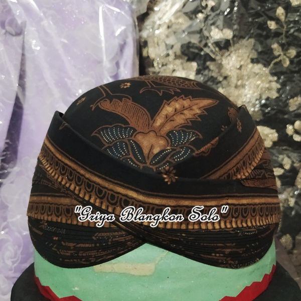 Blangkon Solo Model Perbawan Lipat Cuci