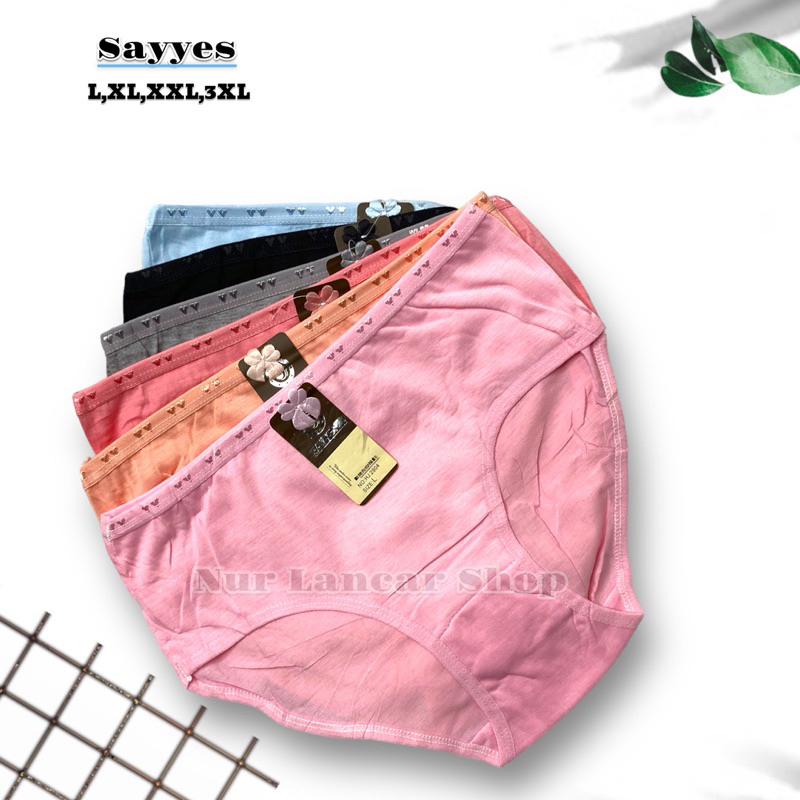 (6pcs) CD WANITA BERKUALITAS SAY YES HJ 2904-CELANA DALAM CEWEK-PAKAIAN DALAM WANITA DEWASA MURAH BE