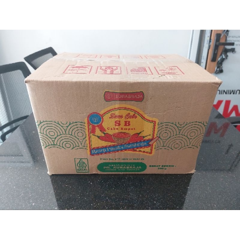 

Termurah saus saos cabe surabraja karton 24 x 550 gram
