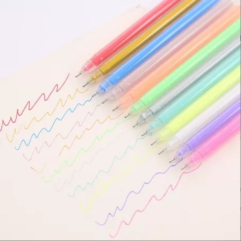 

Pulpen Gel Warna / 1 Pcs Pena Gel Warna Warni / Pena Pulpen Gel / Pena Siswa Stabilo / Pena Stabilo Alat Tulis Siswa Color Gel pen with Premium Colors / Pulpen Gel dengan warna premium 17 warna 0.5 mm murah bisa cod