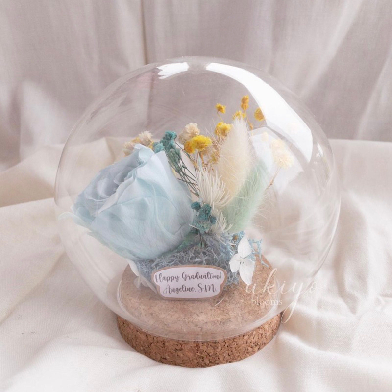 Rose's Glass Dome - D12 cm