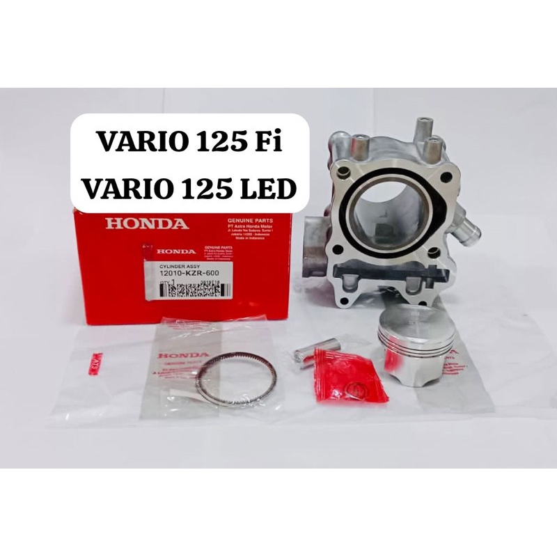 BLOK SEHER SILINDER VARIO 125 Fi LED VARIO 125 LED INJEKSI HONDA KZR SET PISTON RING BLOK SILINDER