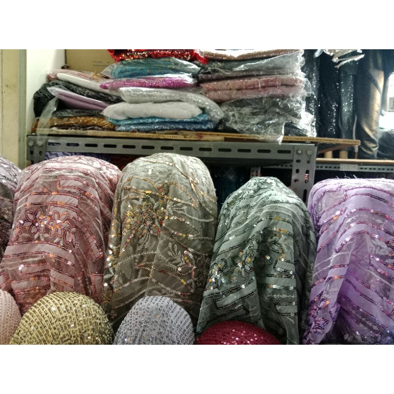bahan kain Payet kebaya
