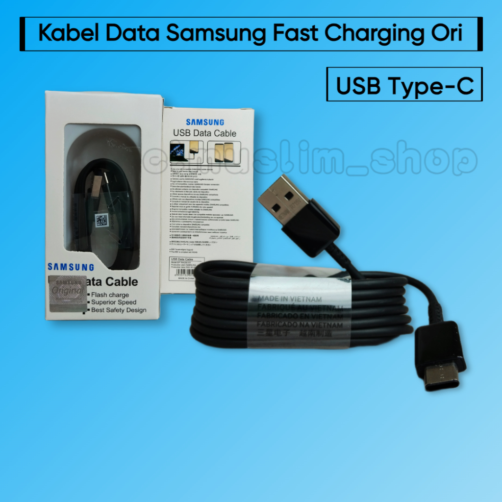 Kabel Data Fast Charging Samsung ORI USB A32 A52 ORIGINAL 100% USB Type C ORI