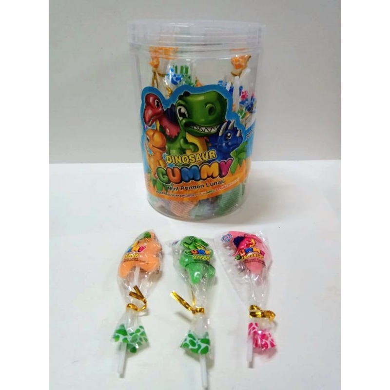 

Permen Cemilan Snack Yupi Gummy Gumi Lunak Dinosaurus Dino Toples Murah (isi 30 pcs)