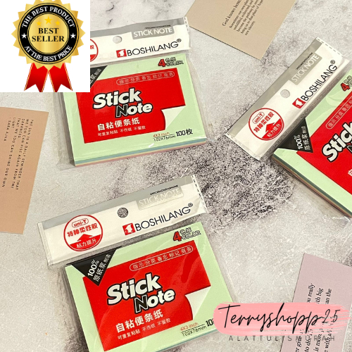 

Sticky Notes Boshilang Isi 100 Pcs Stiker Tempel Pembatas Buku Murah Bisa Cod