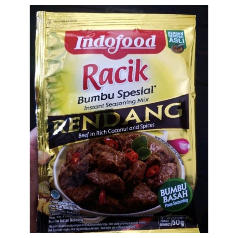 

Indofood racik bumbu spesial RENDANG 50gr - rempah - bumbu basah - bumbu instan