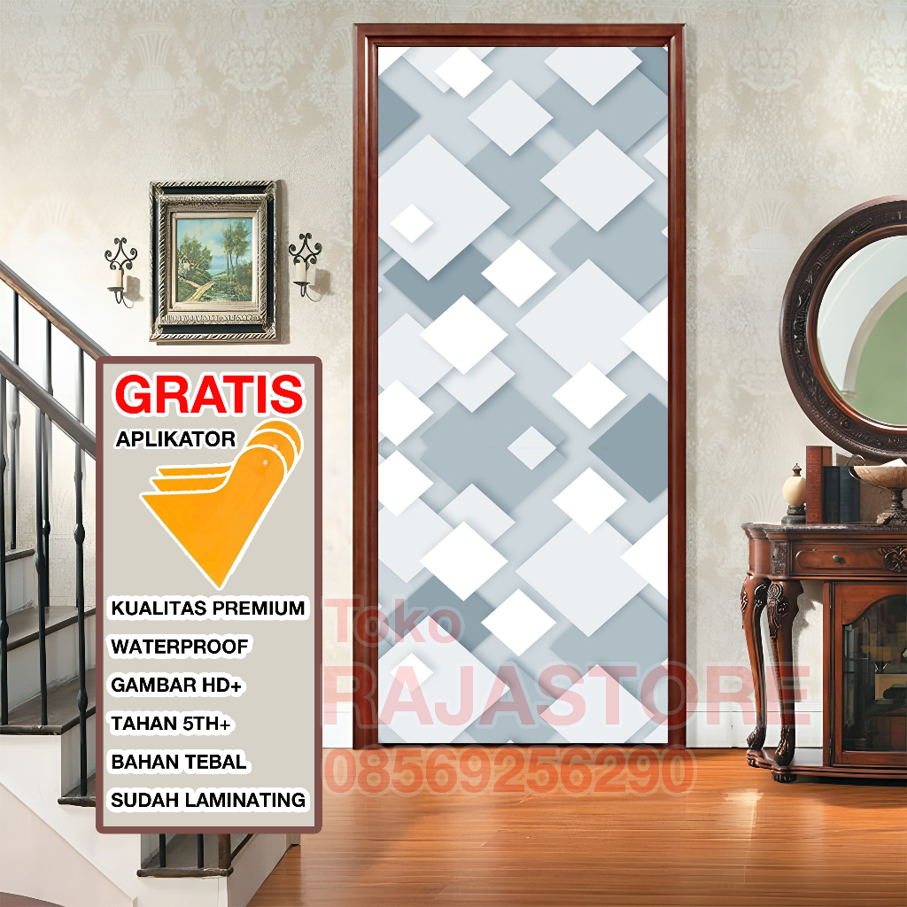 [FREE KAPE] STIKER PINTU / Stiker Pintu Kamar Tidur / Stiker Pintu Kaca / Stiker Dinding / Stiker Pi