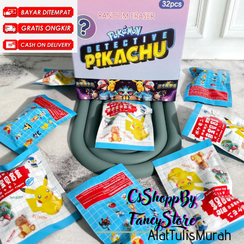 

Penghapus Permen Karakter Pokemon Pikachu Cute isi Random Murah Cod