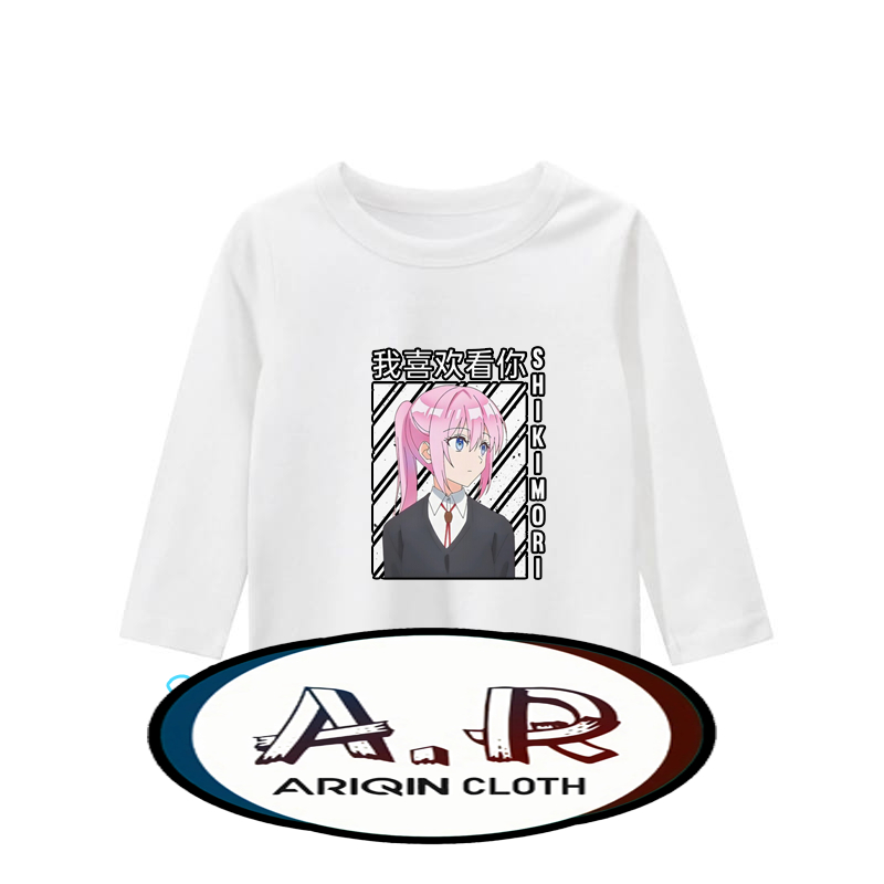 Kaos Perempuan lengan panjang  baju anak shikimori peeker