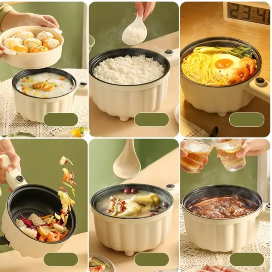 Panci Elektrik 2 Liter Panci Listrik Labu Panci Serbaguna