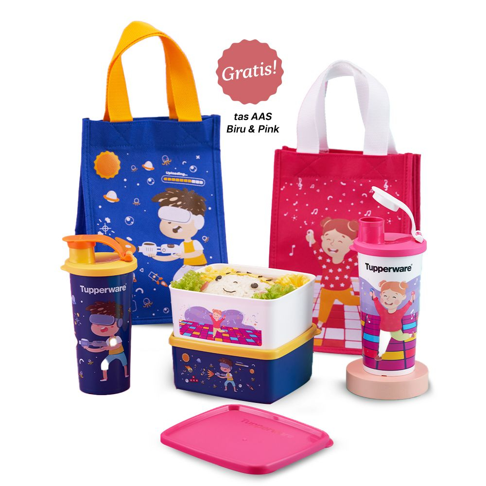 Paket Lunch Box ( AAS ) Aku Anak Sehat Tupperware
