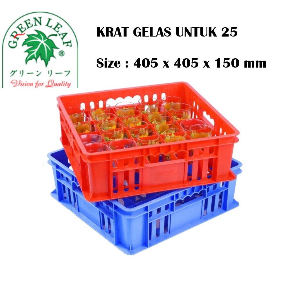 Green Leaf Krat Gelas Untuk 25 (2215L)