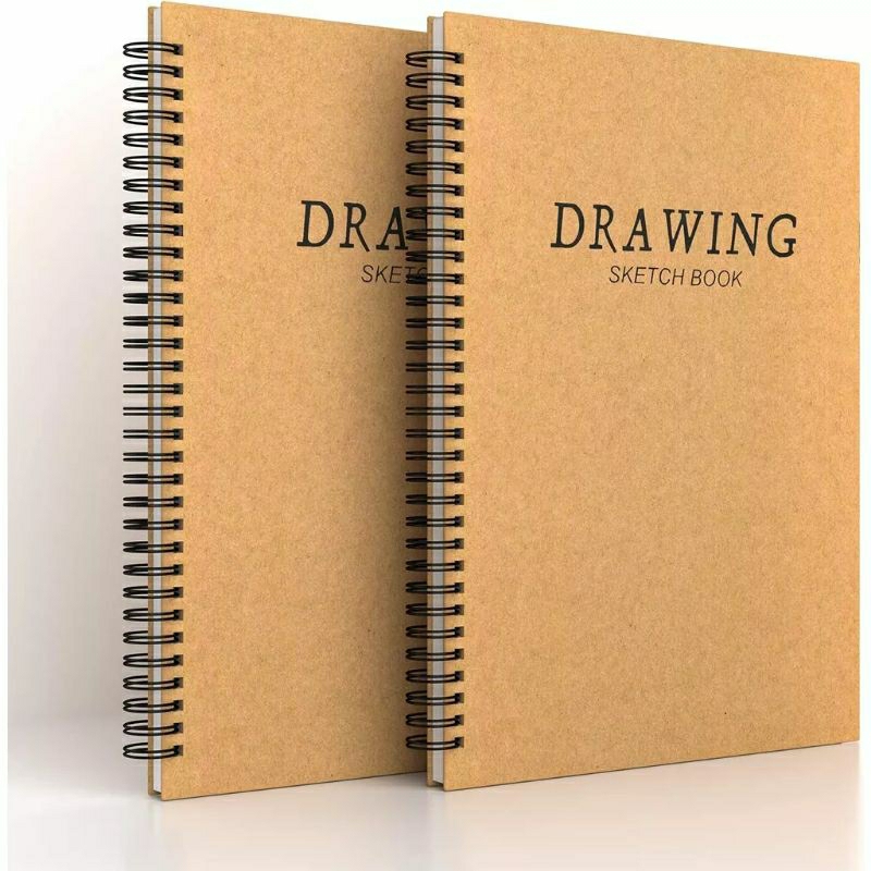 

Drawing book Media Sketchbook / Buku Sketsa Polos / Sketchbook Craft Cover / Buku Sketsa Spiral