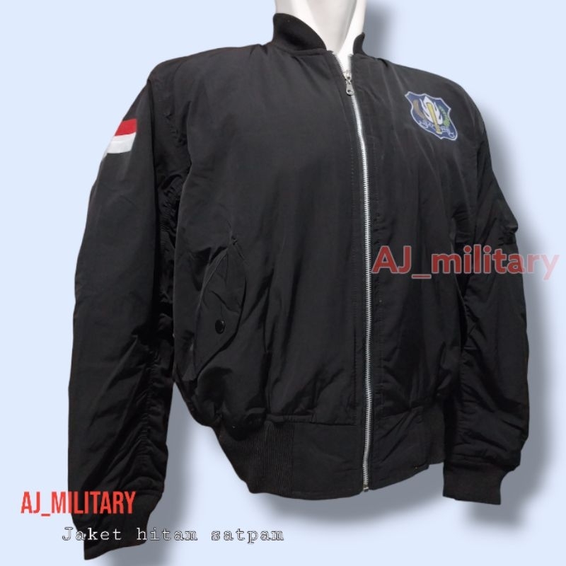 JAKET HITAM SATPAM SECURITY MODEL AURI