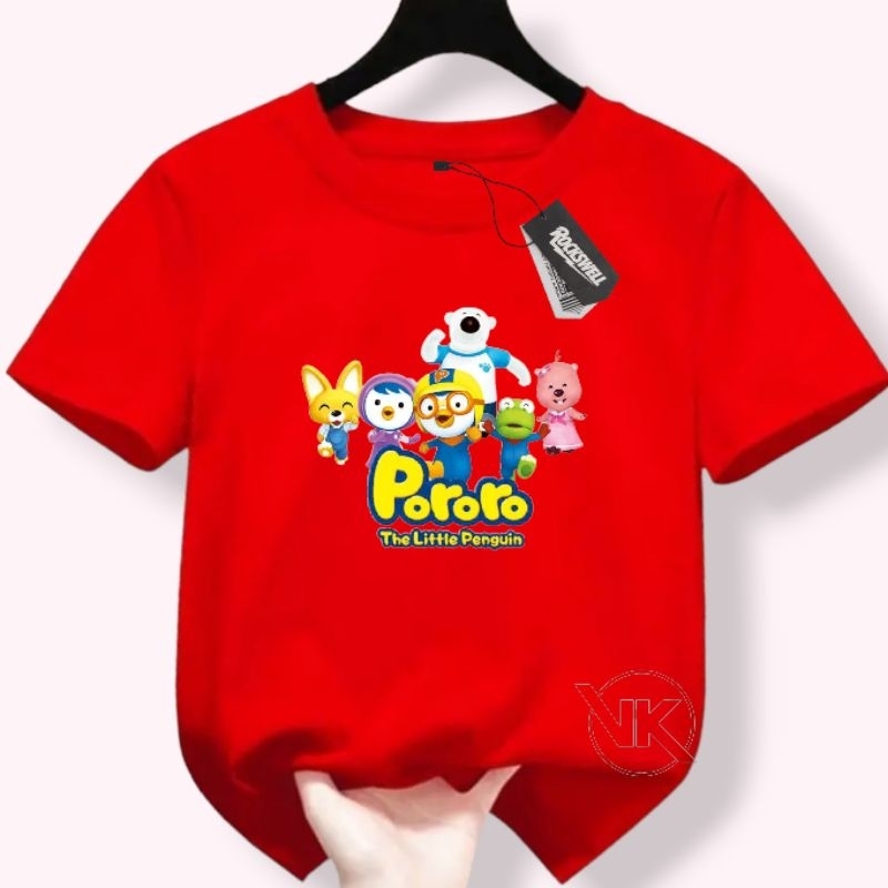 Atasan Kaos Anak Laki PerempPOROROuan Usia 1-12 Thn