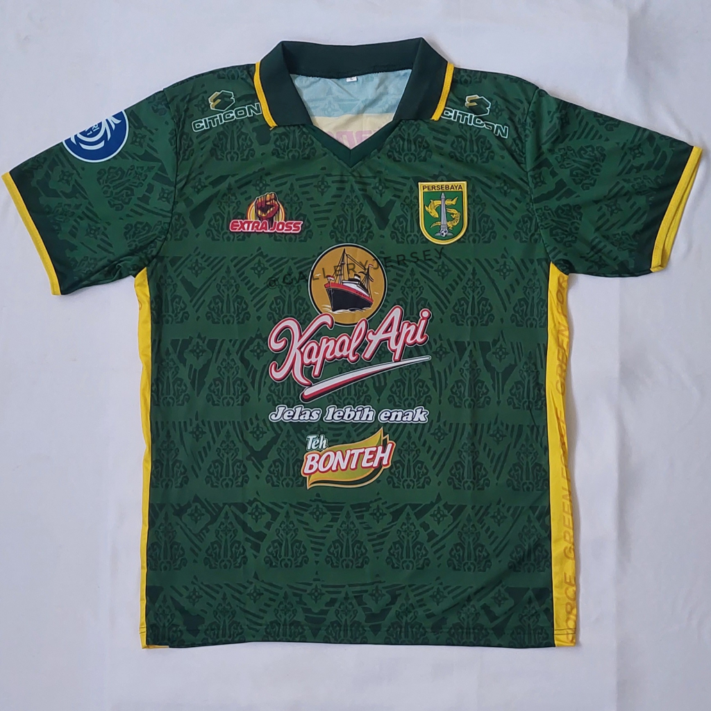 JERSEY BOLA DEWASA PERSEBAYA HOME PRINTING BAJU BOLA DEWASA PRINTING PERSEBAYA HOME 2023 2024