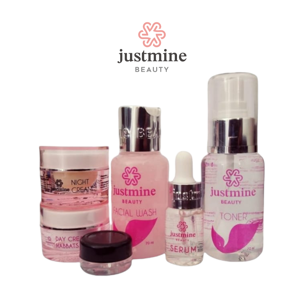 Justmine beauty skincare paket acne jelly forte/bpom