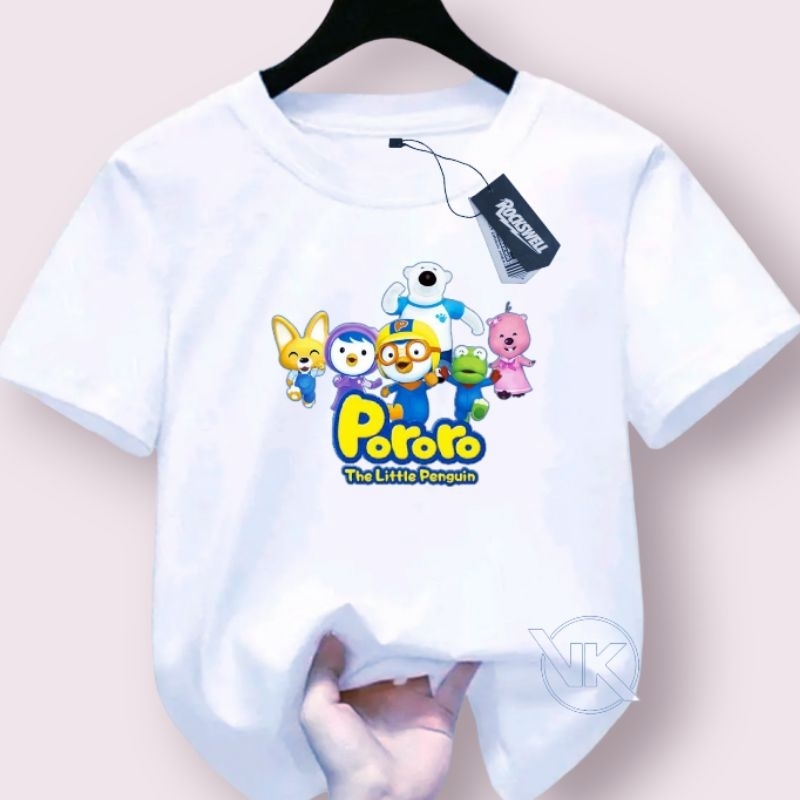 Atasan Kaos Anak Laki PerempPOROROuan Usia 1-12 Thn