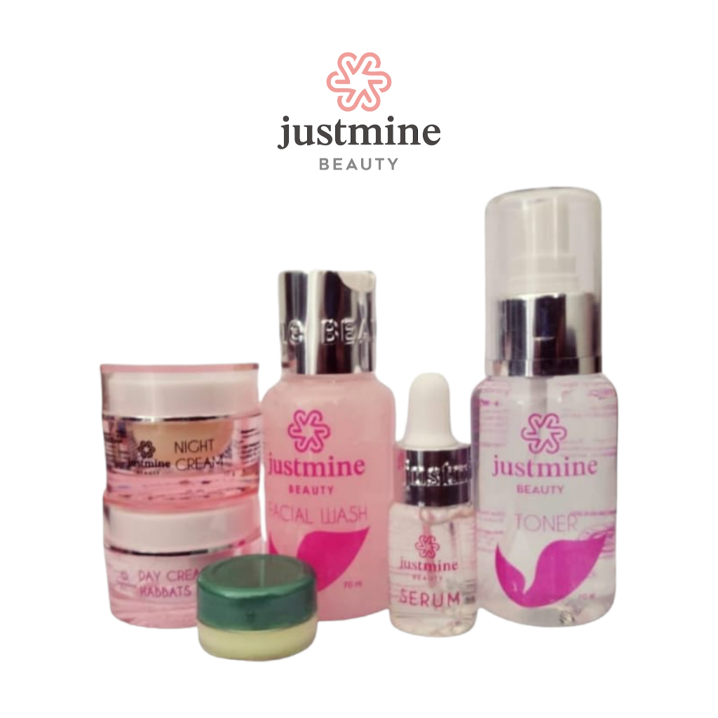 Justmine beauty skincare paket acne more forte/bpom untuk jerawat meradang