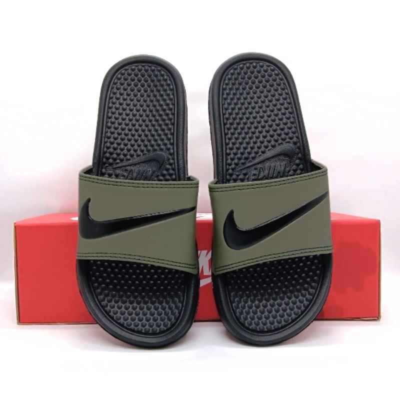 Sendal Selop Nike Army Premium Pria Wanita Casual Slippers Slide Dewasa Size 36 - 44 Model Kekinian