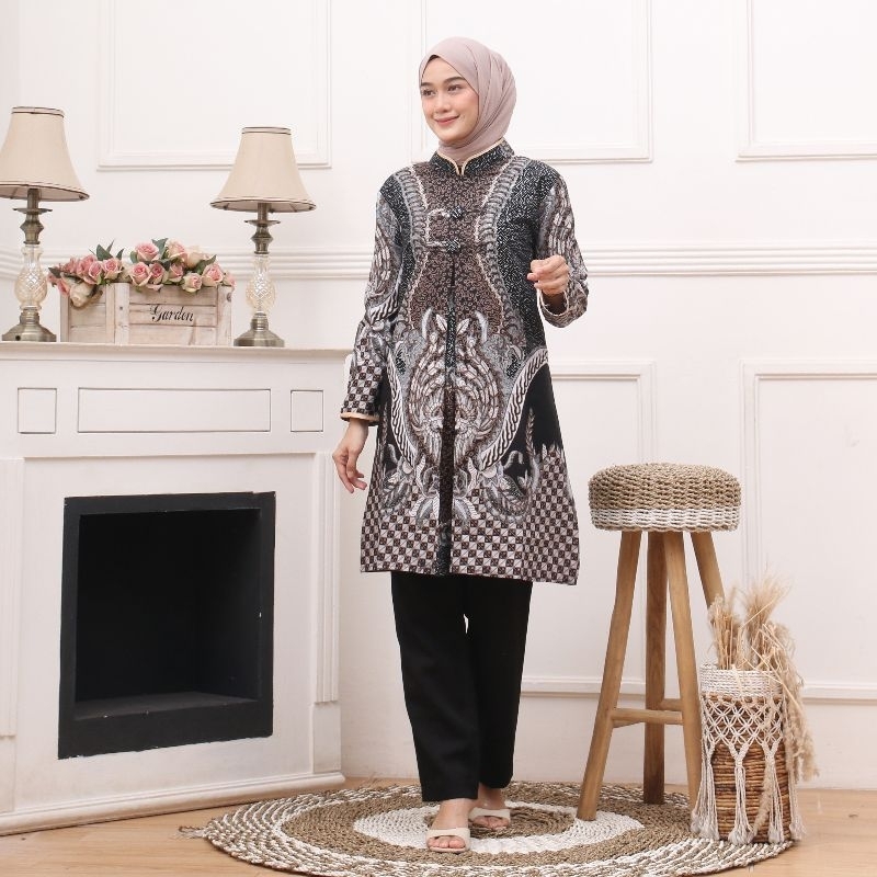 Tunik batik wanita modern tunik batik jumbo