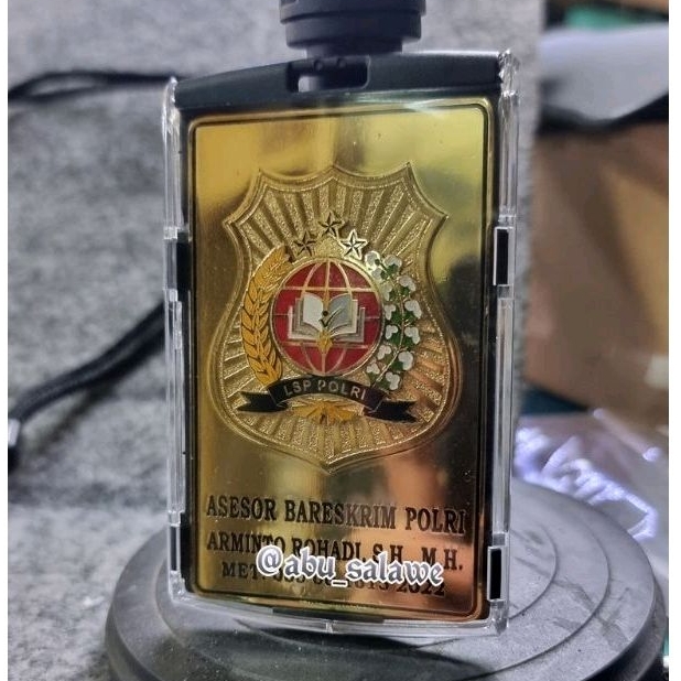 

plat id name tag ASESOR BARESKRIM POLRI