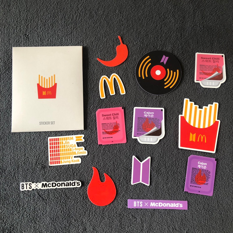 READY BTS x MCD official merch + benefit photocard