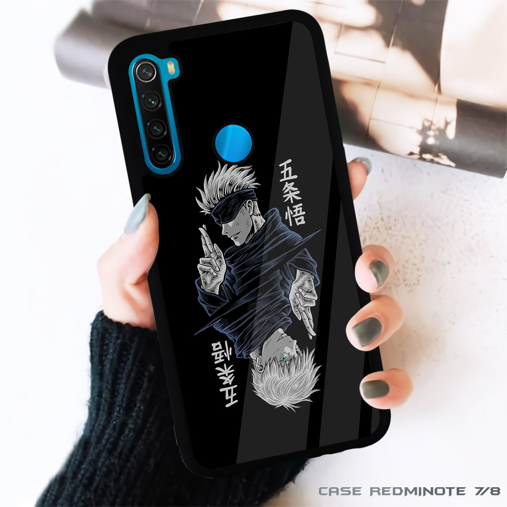 Case Kilau Xiaomi RedmiNote 6 7 8 PRO  | Redmi 7 7A 8 8A Pro |FR60| Anime Jujutsu Kaisen Kesing Glos
