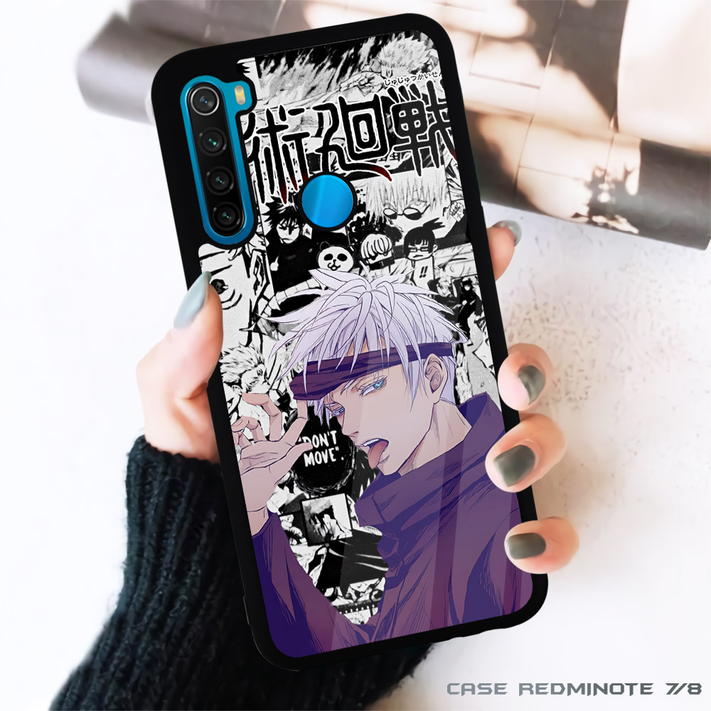 Case Kilau Xiaomi RedmiNote 6 7 8 PRO  | Redmi 7 7A 8 8A Pro |FR60| Anime Jujutsu Kaisen Kesing Glos
