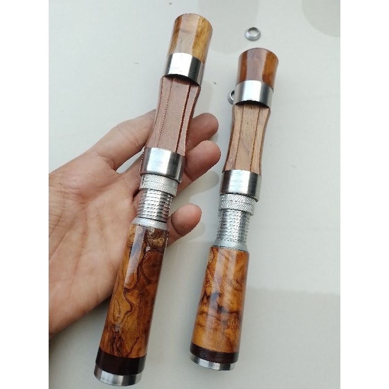 gagang joran stream fishing reel seat logam