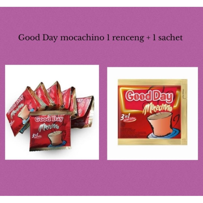 

Kopi Good Day Mocacinno 1 renceng + 1 sashet