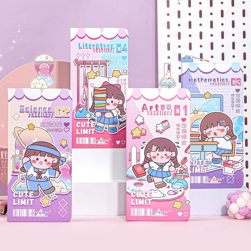 

NOTEBOOK HARD COVER PERSEGI PANJANG 9,4x19,1 cm | NOTES WARNA LUCU BAGUS