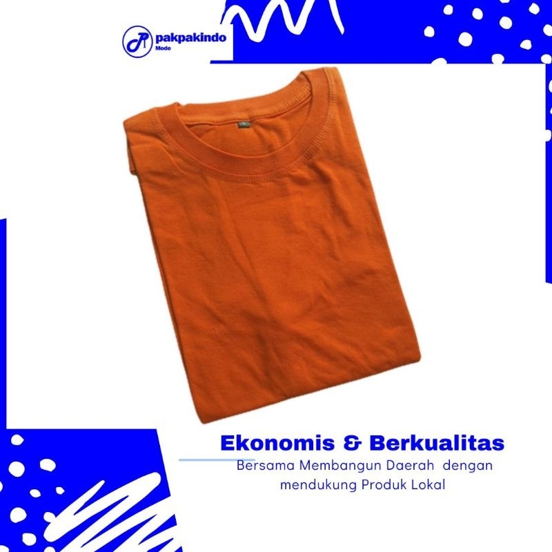 BAJU KAOS POLOS MERAH BATA LENGAN PENDEK PRIA WANITA PREMIUM DISTRO COTTON COMBED 30 S