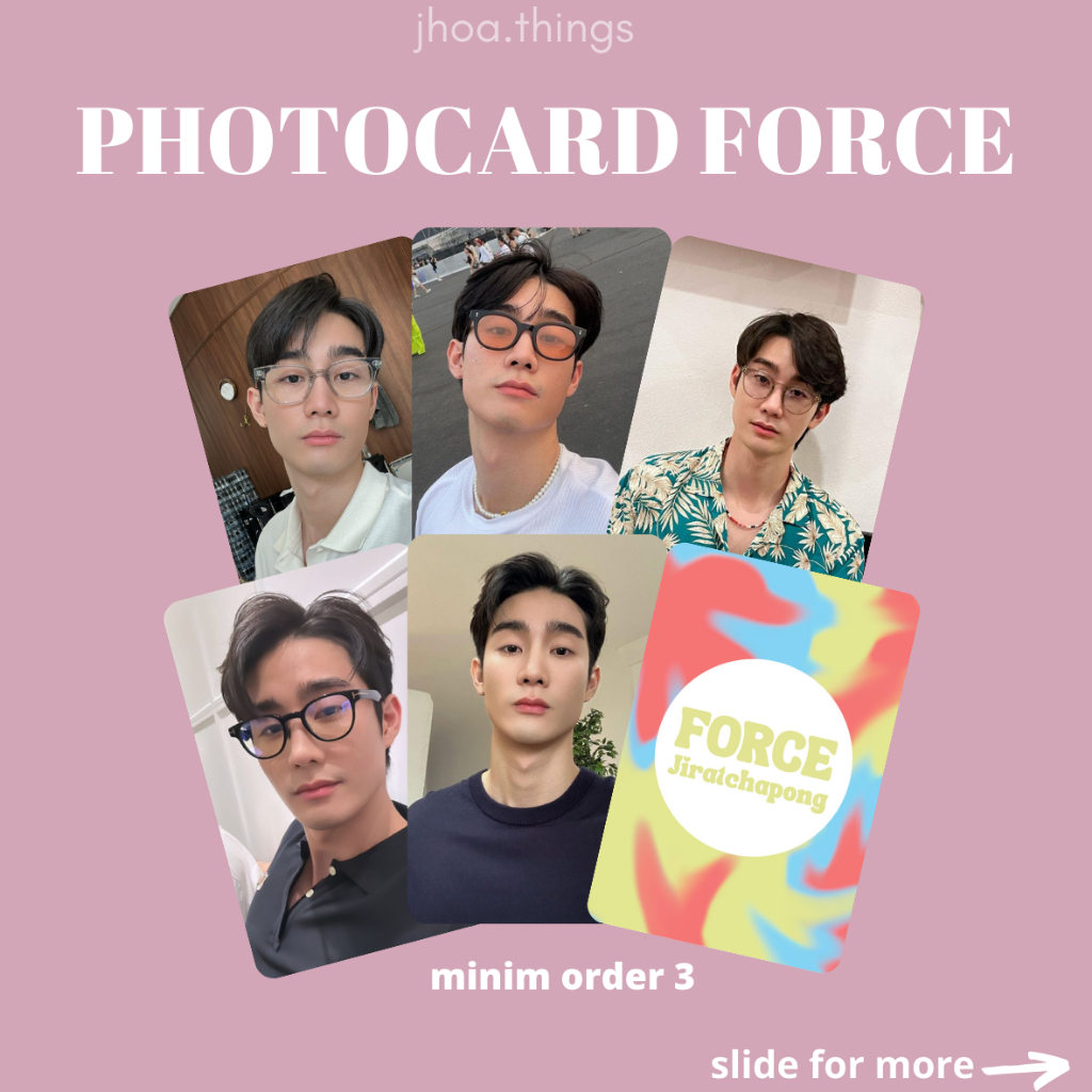 [UNOFFICIAL] PHOTOCARD FORCE JIRATCHAPONG THAI ACTOR GMMTV BL SERIES