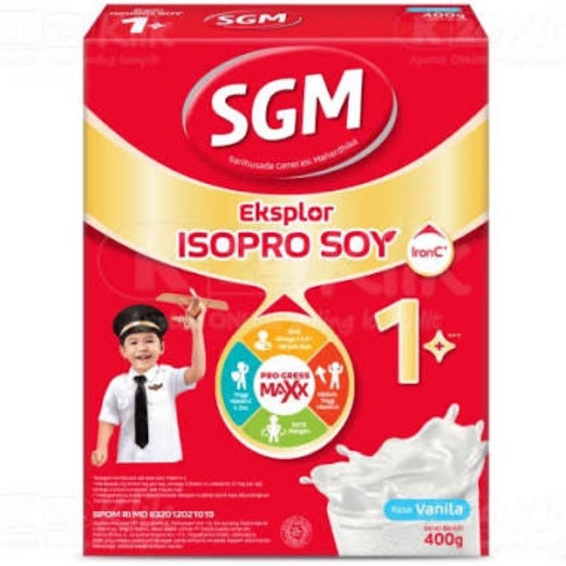 SGM Soya 1 Plus 400 GR - 1-5 Tahun Eksplor Advance+ Susu Formula Bubuk
