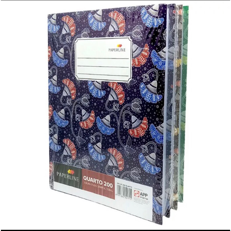 

Buku HardCover Quarto Paperline 200 lembar 1 Buku